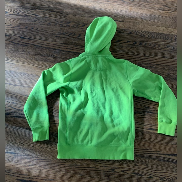 NIKE BRIGHT GREEN ZIP UP HOODIE - Picture 4 of 8